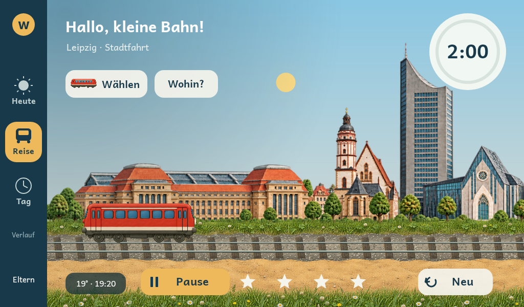 Leipzig am Beginn der Reise
