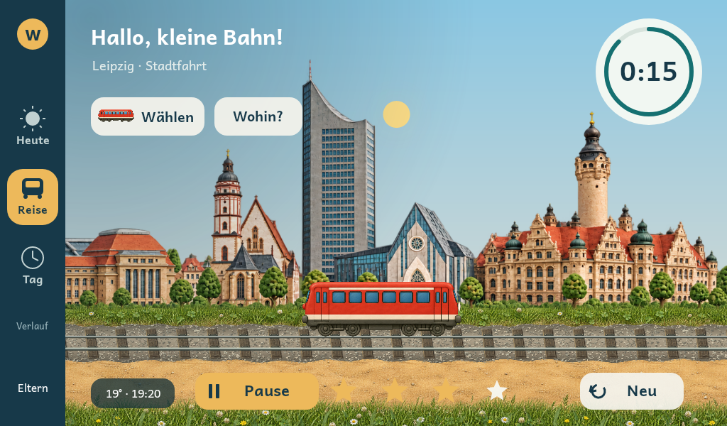Leipzig kurz vor der Ankunft