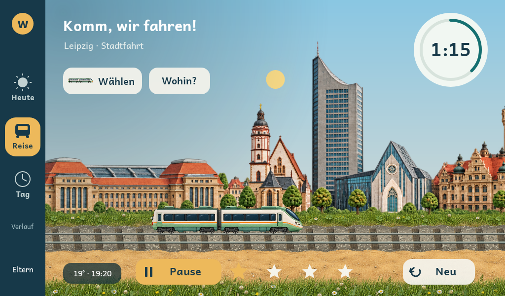 Grüner Express im neuen Miniaturstil